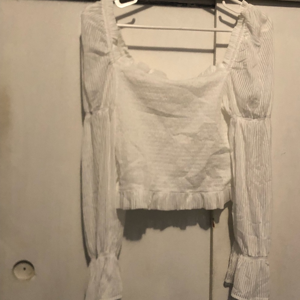 White off the shoulder top